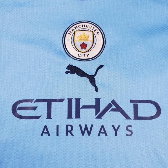 Manchester City FC Home Jersey 21/22‎ Puma Adult Small #7 Addie - Picture 2 of 13